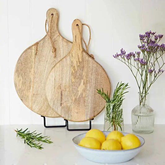 Handmade Mango Wood Round Chopping Board