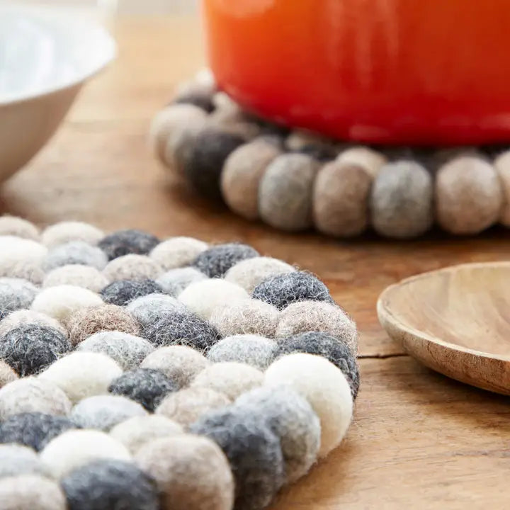 Handmade Felt Ball Trivet