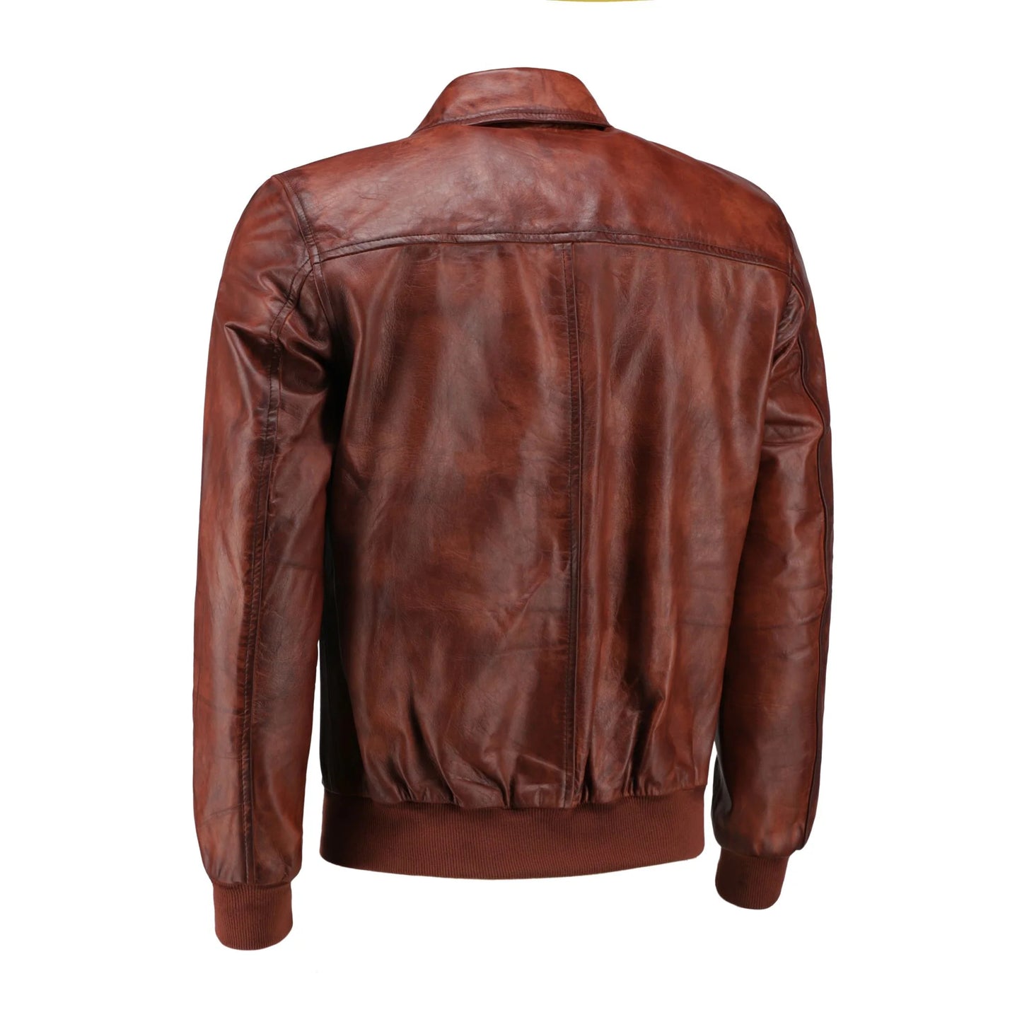 Handmade Leather Jacket Bomber Jacket Men Leather Jacket