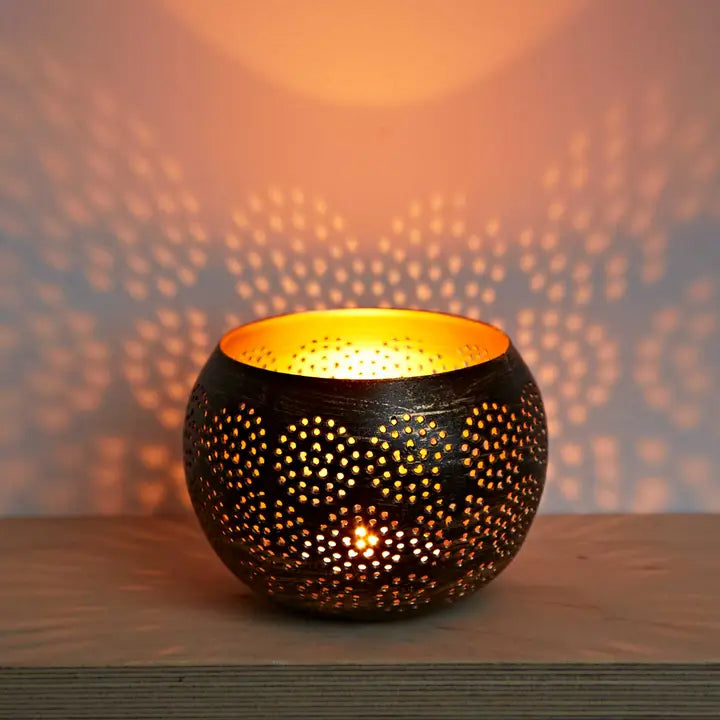Handmade Metal Tea Light Holder