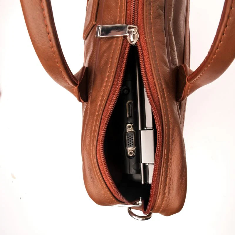 Handmade bag Leather bag Laptop bag  Leather Briefcase Tan Brown Laptop bag Shoulder bag