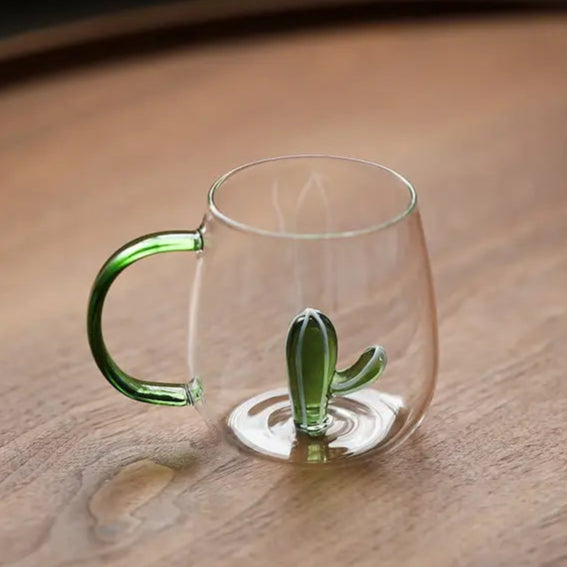 Animal and  Plant Colorful Glass Tea Mug