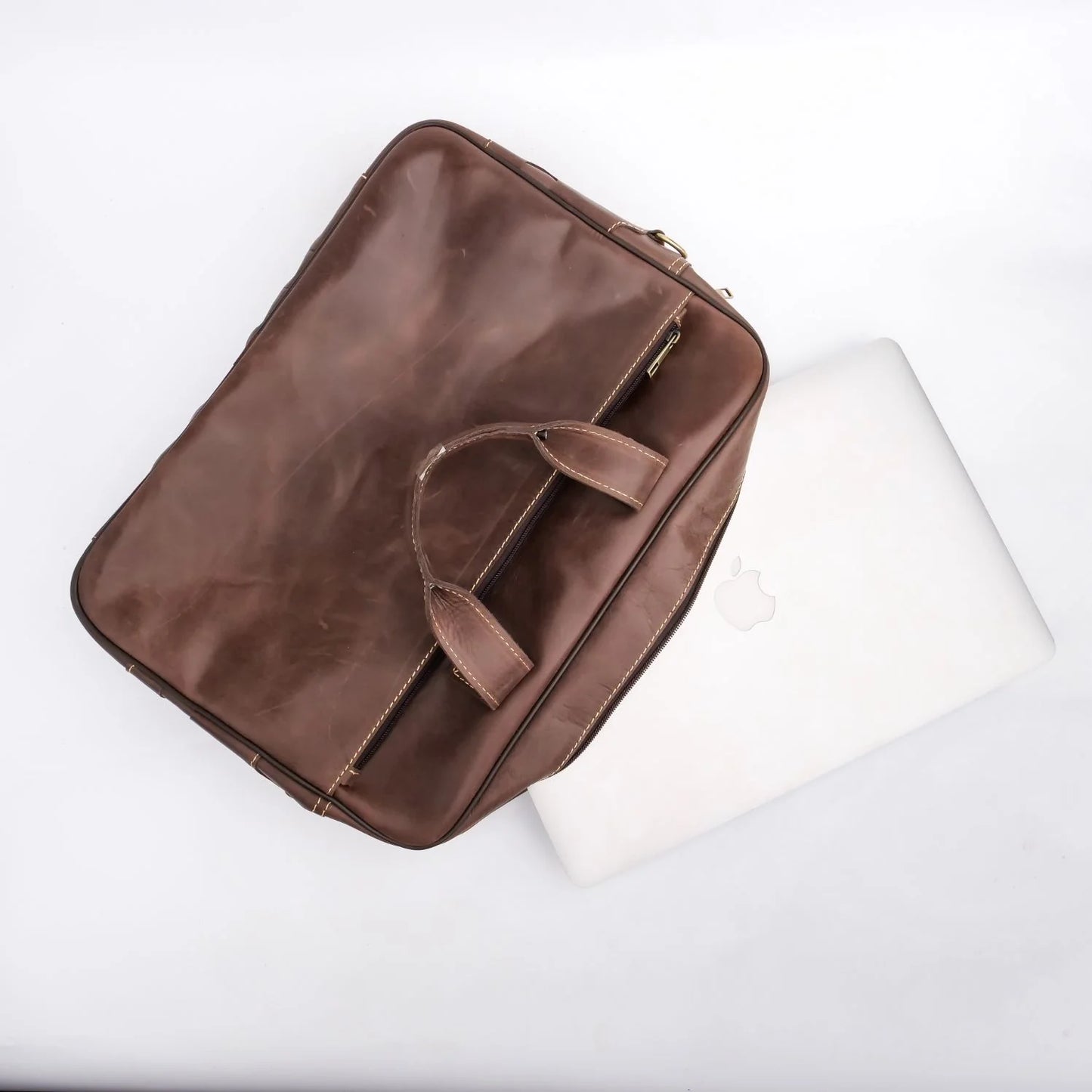 Handmade bag Leather bag Leather laptop bag Shoulder bag Dark brown laptop bag cross body laptop bag Business Laptop Bag Briefcase for Men and Women