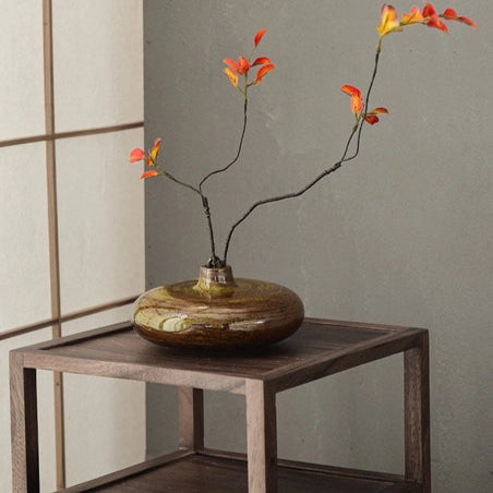Handmade Ikebana Ceramic Vase