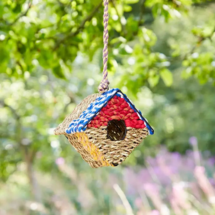 Diamond Recycled Cotton Birdhouse