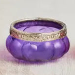 Pumpkin Glass Tealight Holder