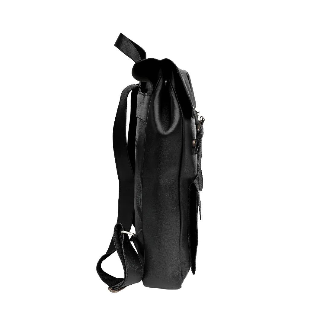 Leather bag Handmade bag Black bag shoulder bag Laptop backpack