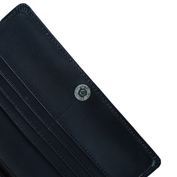 Women’s Leather Clutch Long Wallet Magnetic Flip Purse with Card, Cash and Mobile Slots