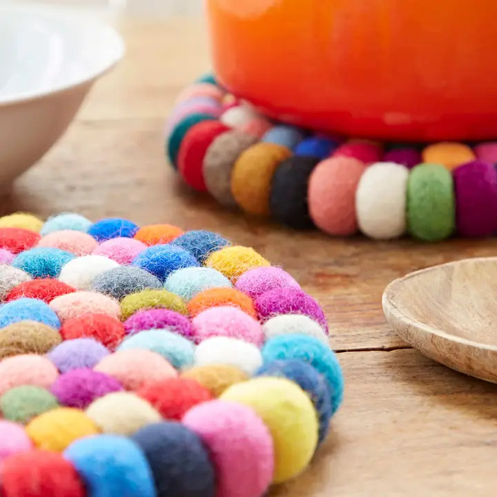 Handmade Felt Ball Trivet