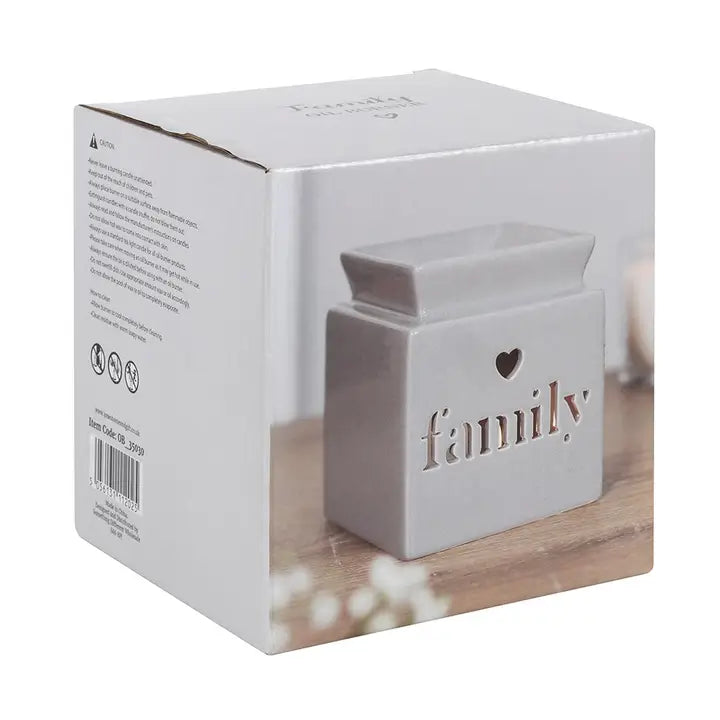 Ceramic Family Cut Out Oil Burner and Wax Warmer