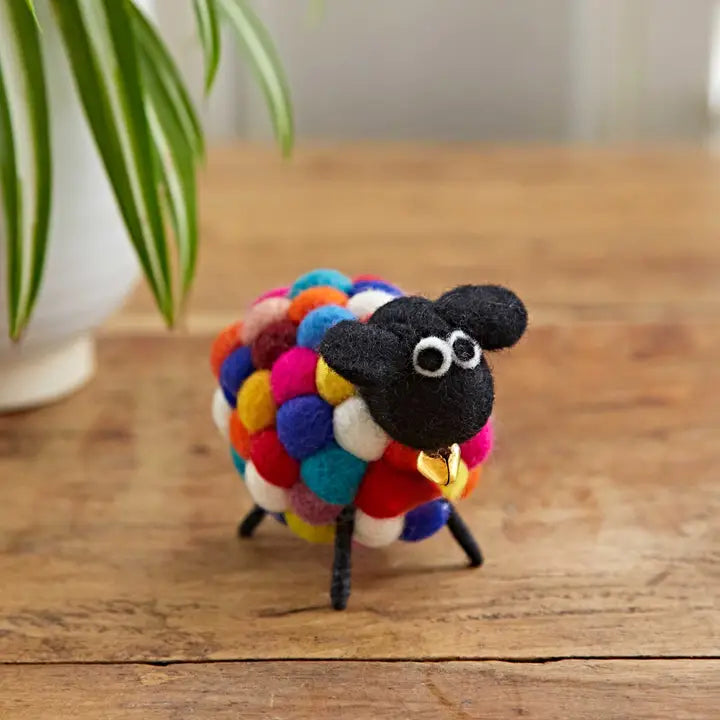 Handmade Felt Sheep Ornament