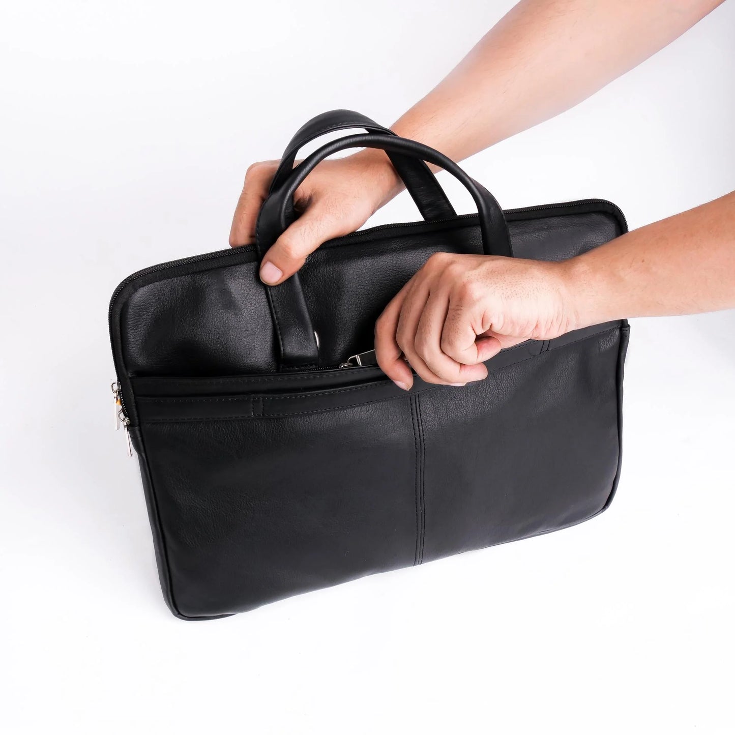 Leather Laptop bag Handmade bag Shoulder laptop bag Black laptop bag Office laptop bag Unisex laptop bag