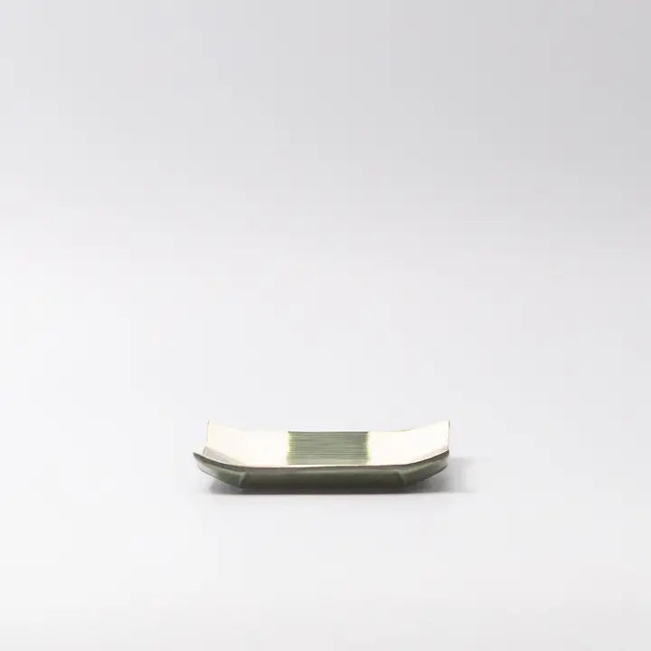 Porcelain Checkerboard Square Saucer