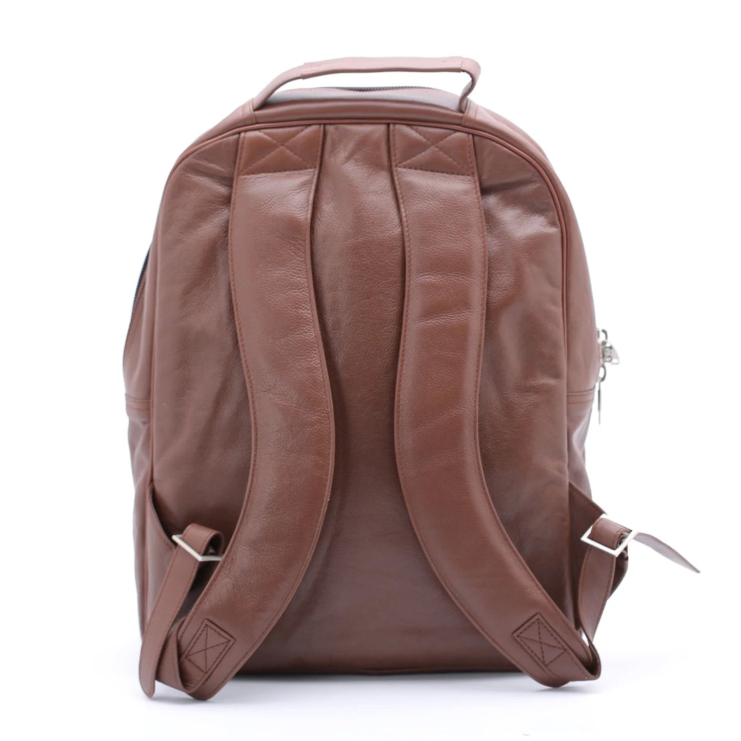 Handmade bag Leather Backpack Tan Brown backpack Travel Laptop Bag Office Bag Backpack with Zipper Pockets