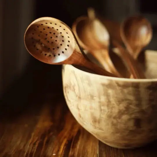 Handmade Wooden Kitchen Utensil Set