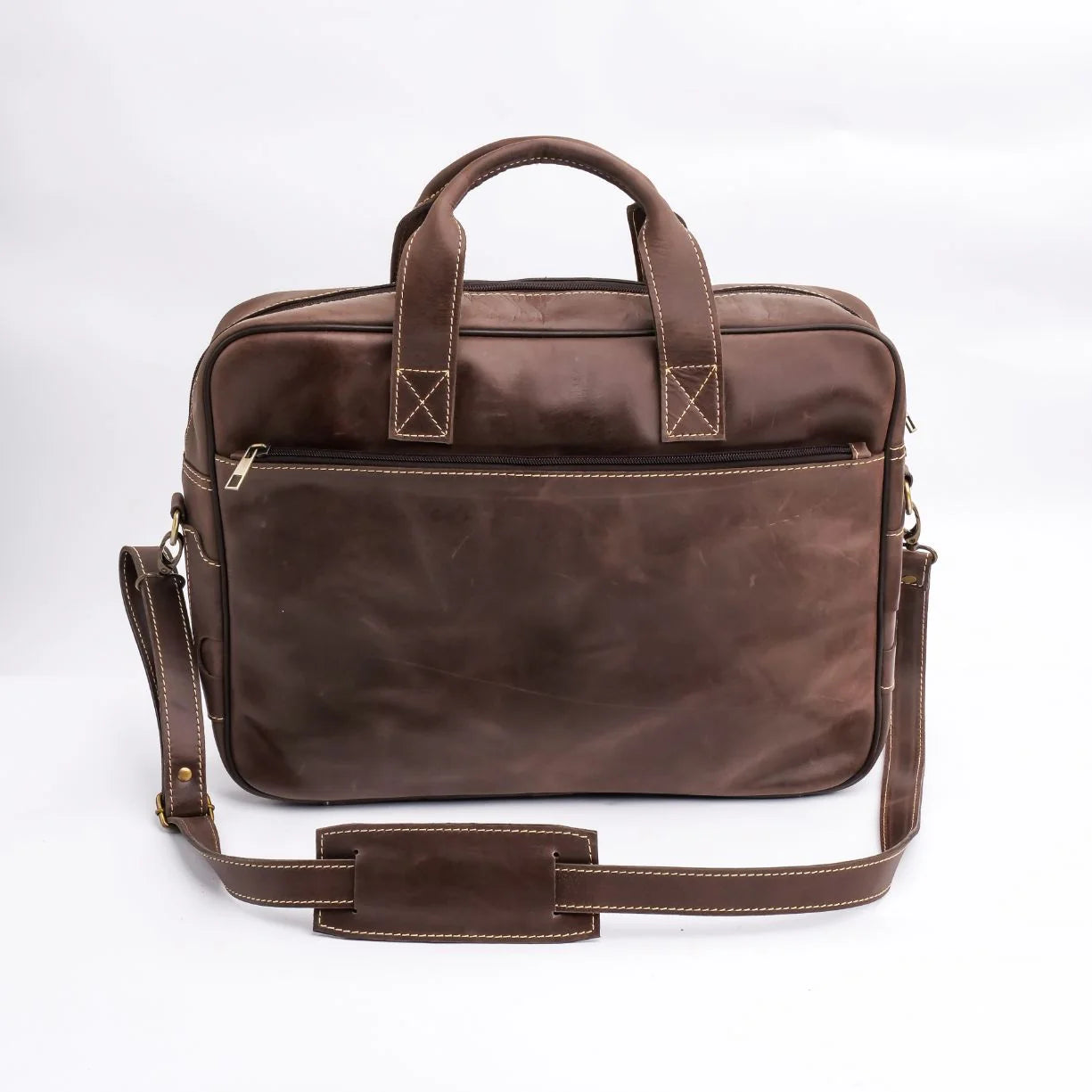 Handmade bag Leather bag Leather laptop bag Shoulder bag Dark brown laptop bag cross body laptop bag Business Laptop Bag Briefcase for Men and Women