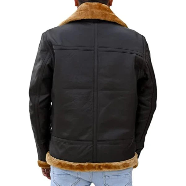 Handmade Jacket Leather Jacket Leather Bomber Jacket Brown Jacket Men Jacket