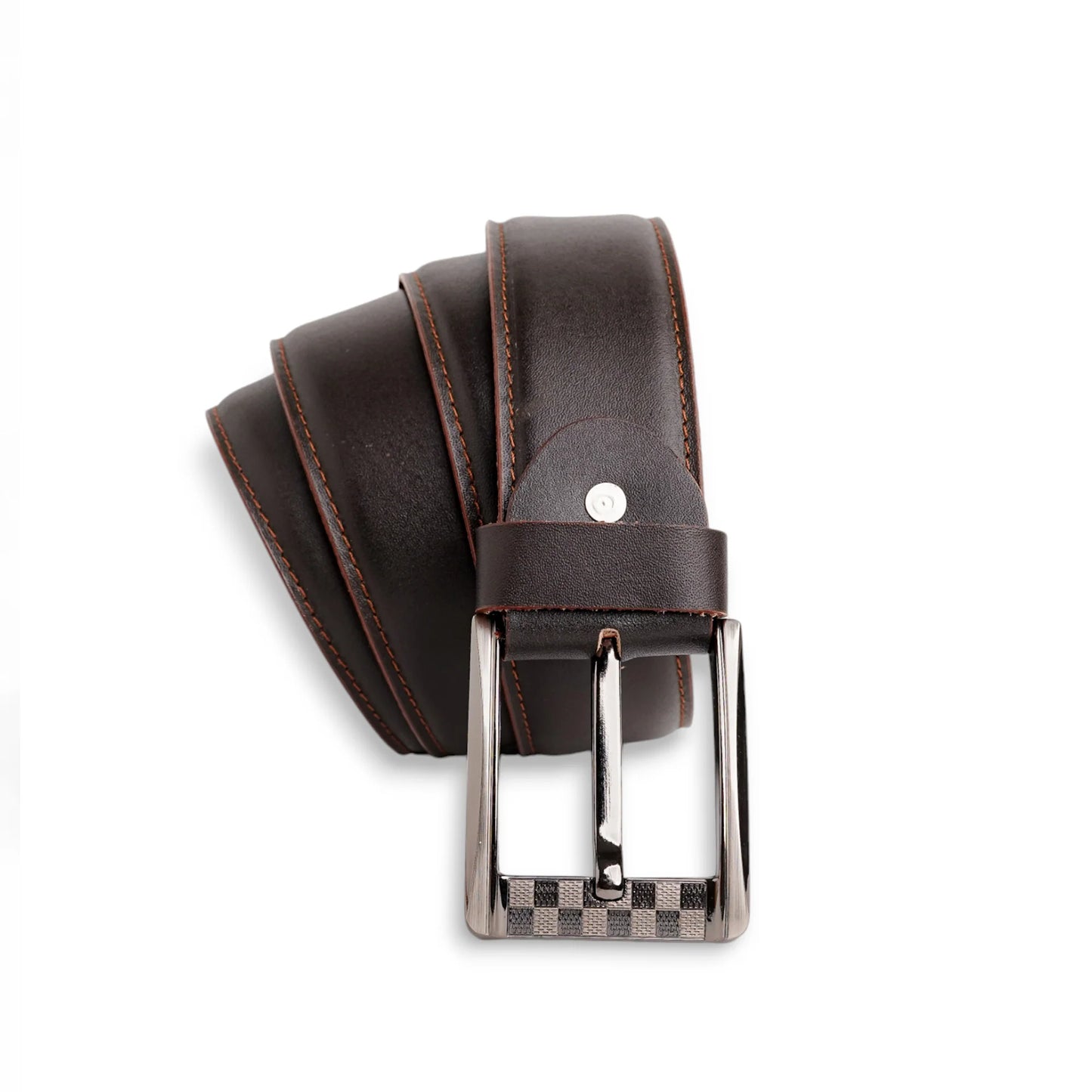 Classic Men’s Natural Cow Leather Belt  Everyday Casual Style