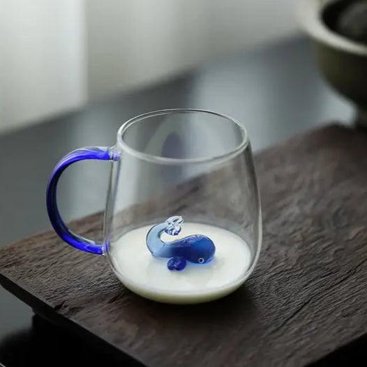 Animal and  Plant Colorful Glass Tea Mug