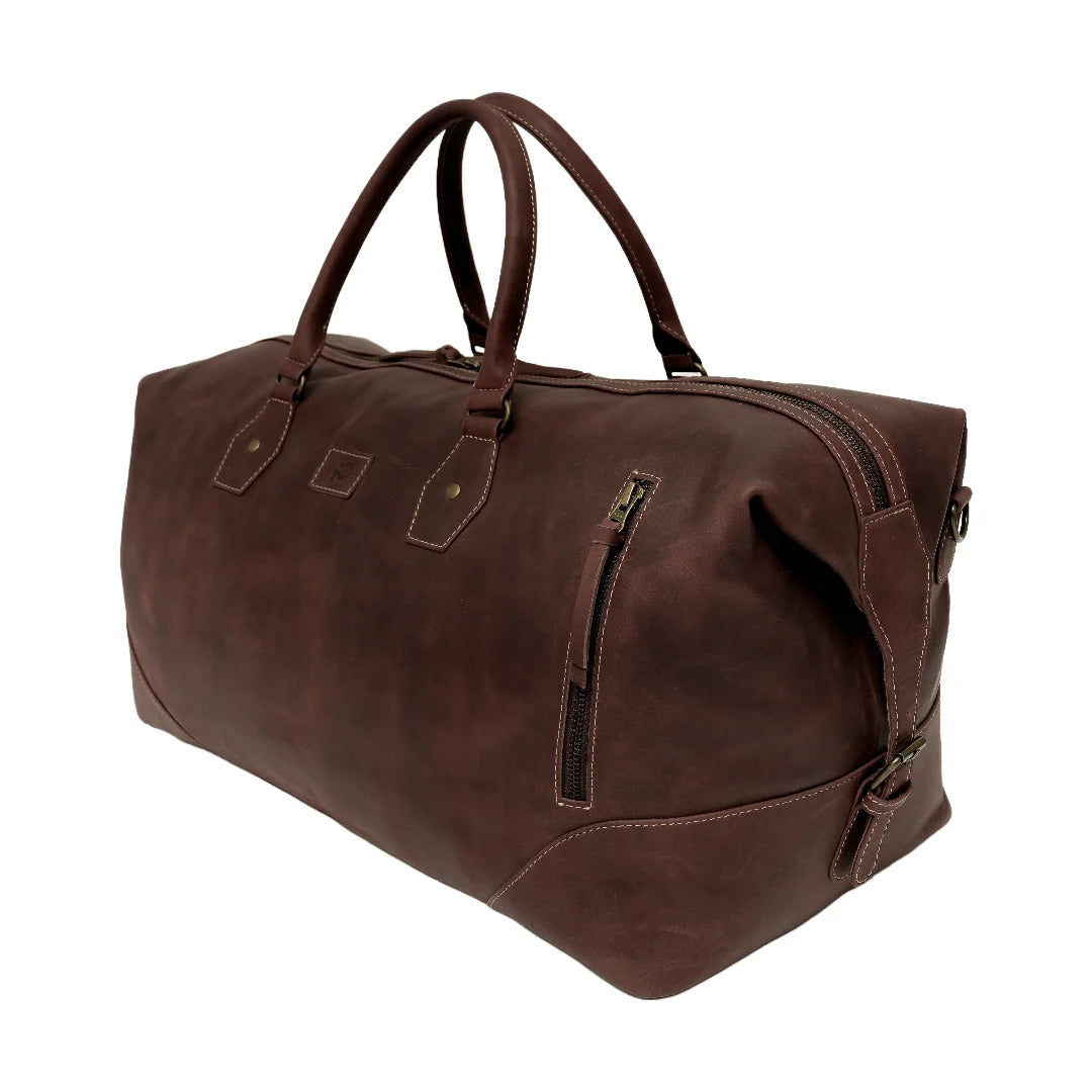 Handmade bag Leather bag Duffle bag Travel bag Travel Leather Duffle Bag Midnight Brown bag