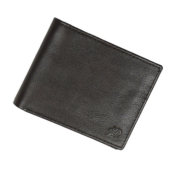 Slim Bi-Fold Men’s Wallet – Butter Soft Natural Cow Leather with ID Window, 6 Card Slots & Cash Compartments
