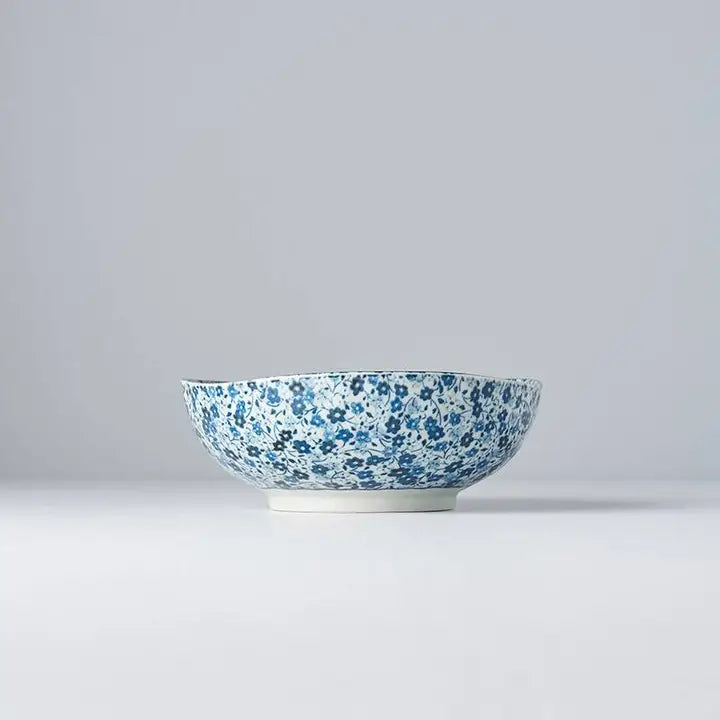 Blue Daisy Medium Porcelain Bowl