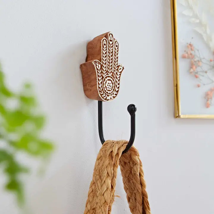 Hand Carved Wooden Wall Hooks