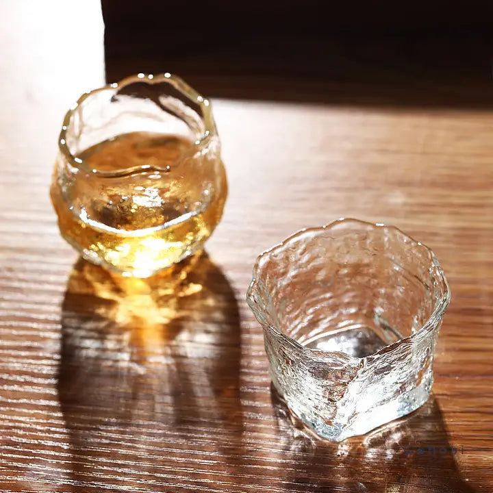 Handmade Wabi Sabi Glass Tea Cup