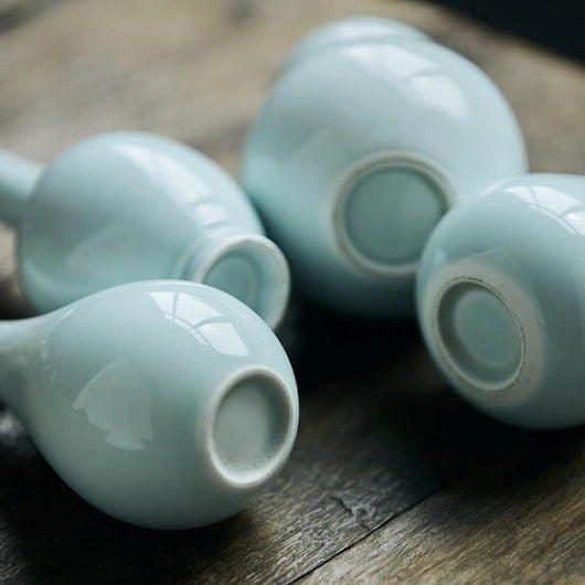 Mini White or Shadowy Blue Porcelain Vase