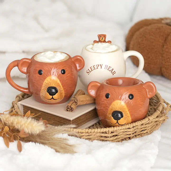 Sleepy Bear Rounded Ceramic Mug