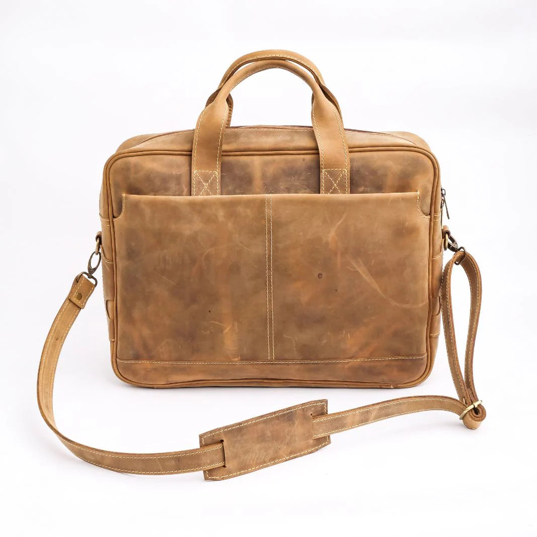 Handmade bag Leather bag Leather laptop bag Shoulder bag Wood brown laptop bag cross body laptop bag Business Laptop Bag Briefcase for Men and Women