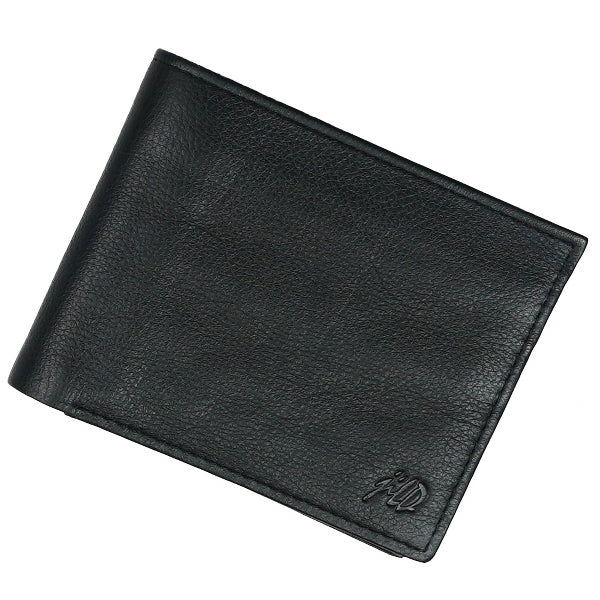 Slim Bi-Fold Men’s Wallet – Butter Soft Natural Cow Leather with ID Window, 6 Card Slots & Cash Compartments