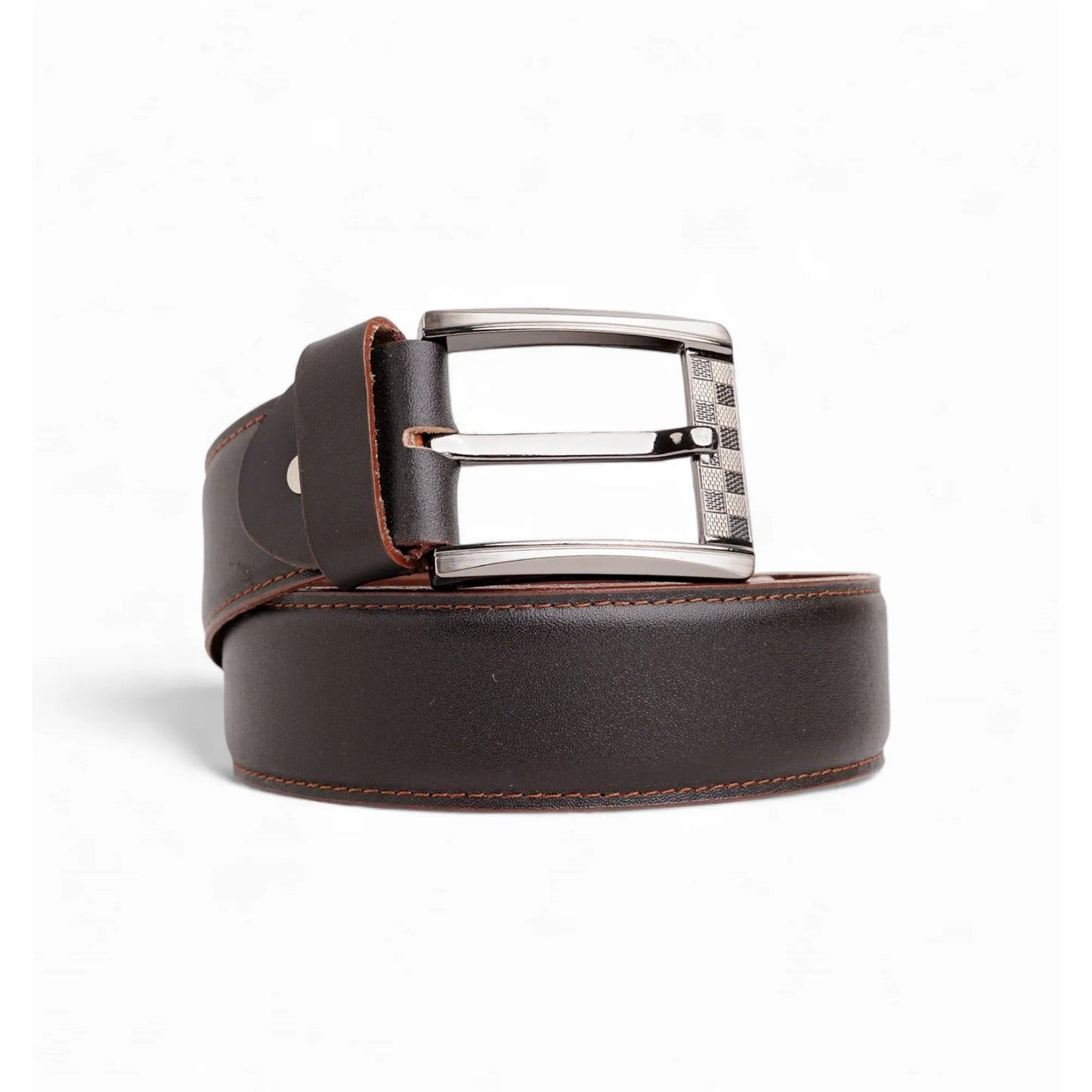 Classic Men’s Natural Cow Leather Belt  Everyday Casual Style