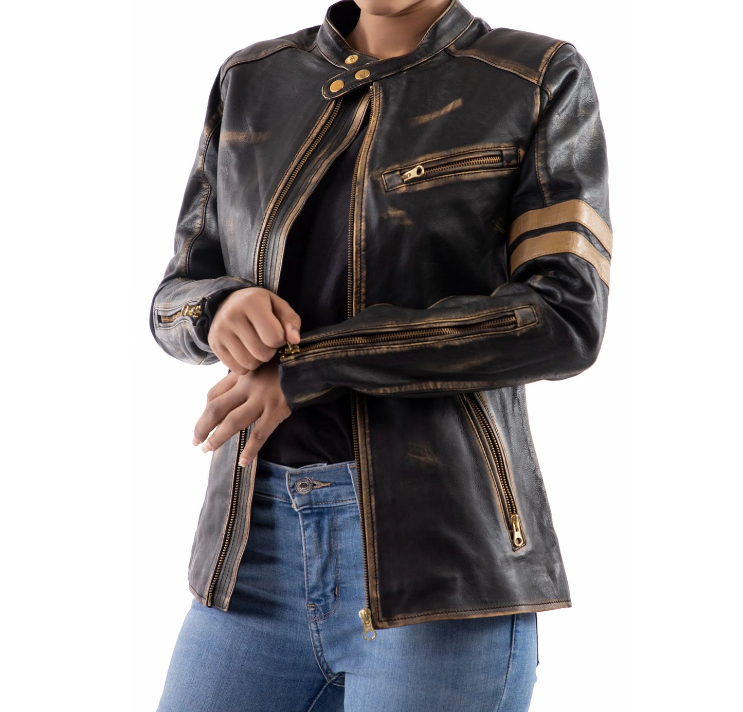 Women Leather Jacket Handmade Jacket Black leather Jacket