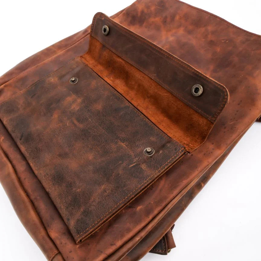 Handmade backpack Leather bag Shoulder bag unisex bag Laptop backpack Office Bag Brown Backpack