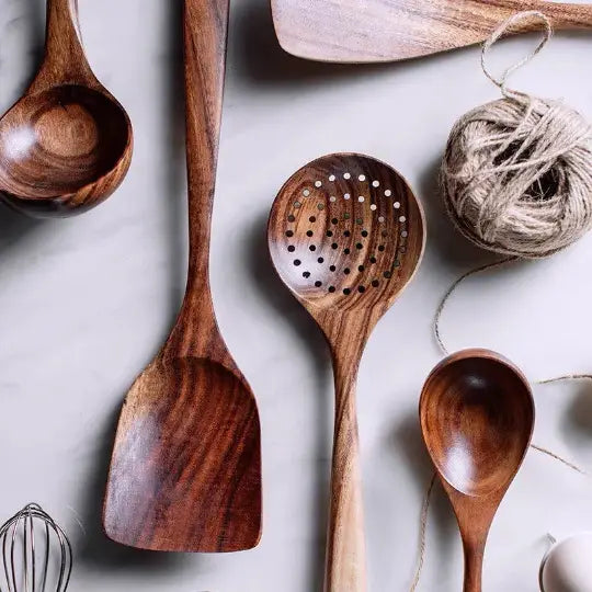 Handmade Wooden Kitchen Utensil Set