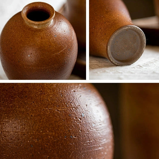 Handmade Ceramic Large Brown Vase