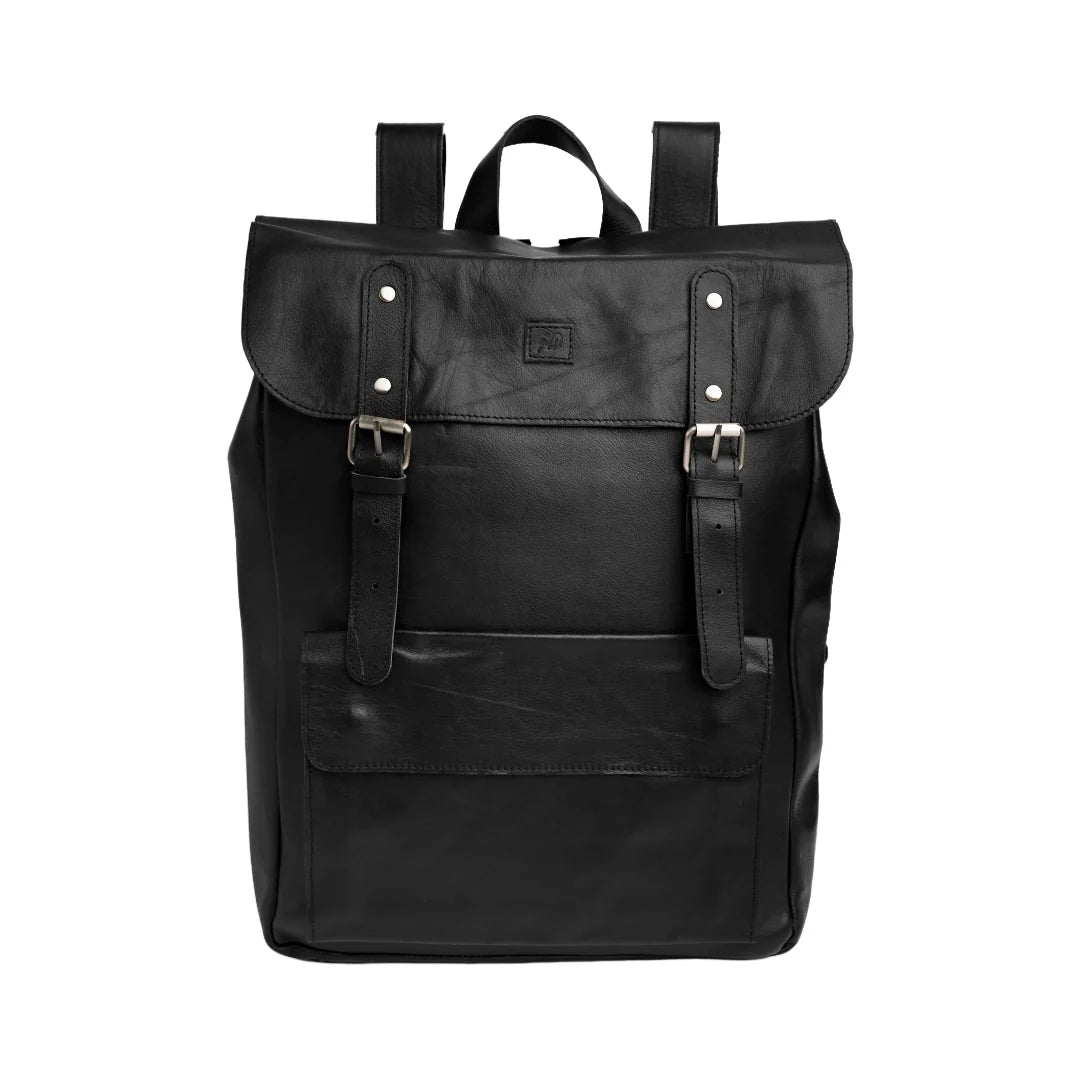 Leather bag Handmade bag Black bag shoulder bag Laptop backpack