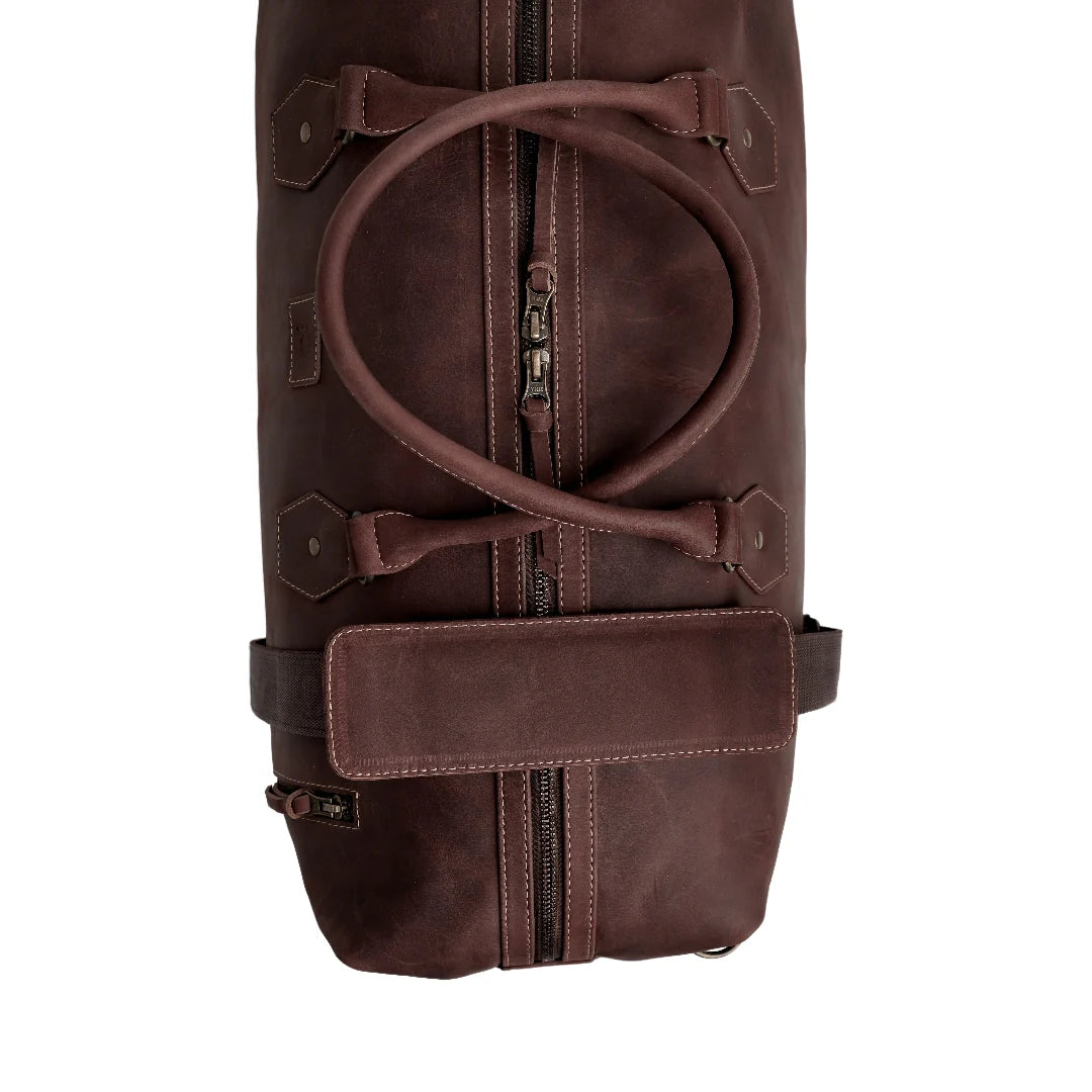 Handmade bag Leather bag Duffle bag Travel bag Travel Leather Duffle Bag Midnight Brown bag