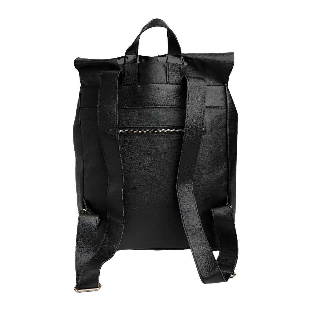 Leather bag Handmade bag Black bag shoulder bag Laptop backpack