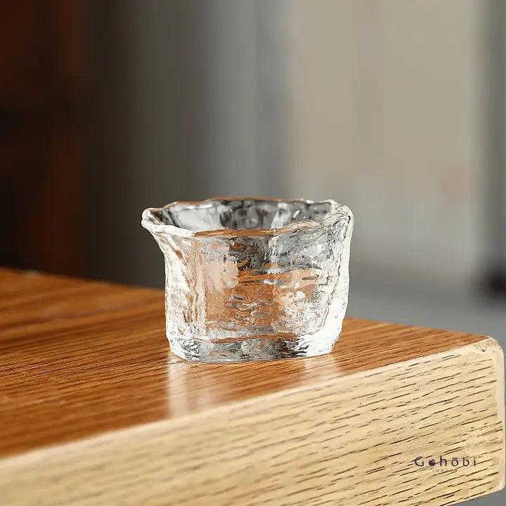 Handmade Wabi Sabi Glass Tea Cup