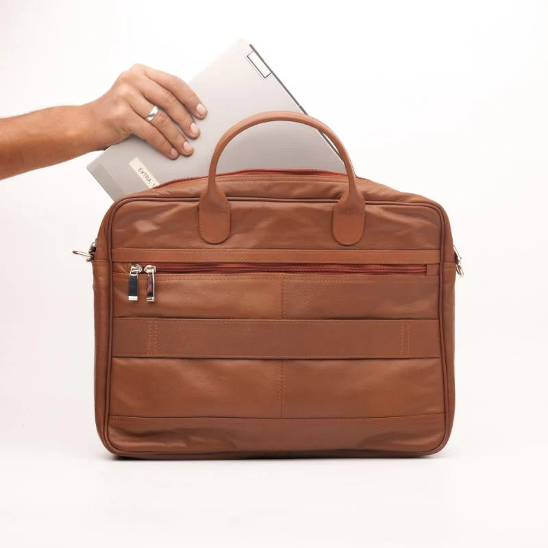 Handmade bag Leather bag Laptop bag  Leather Briefcase Tan Brown Laptop bag Shoulder bag