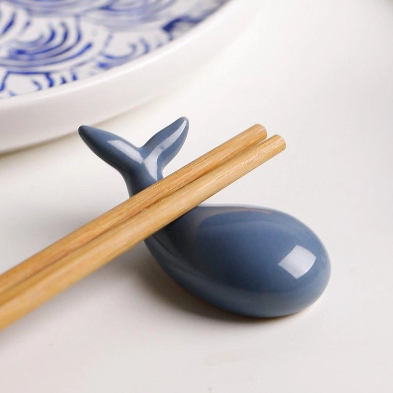 Handmade Whale Chopstick Rest