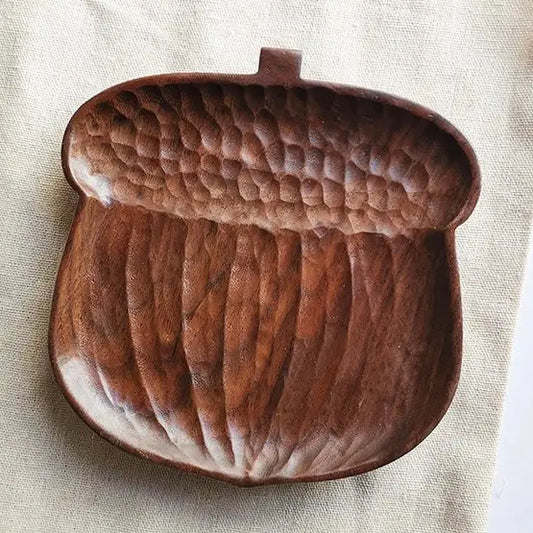 Handmade Walnut Chestnut Shaped Tray