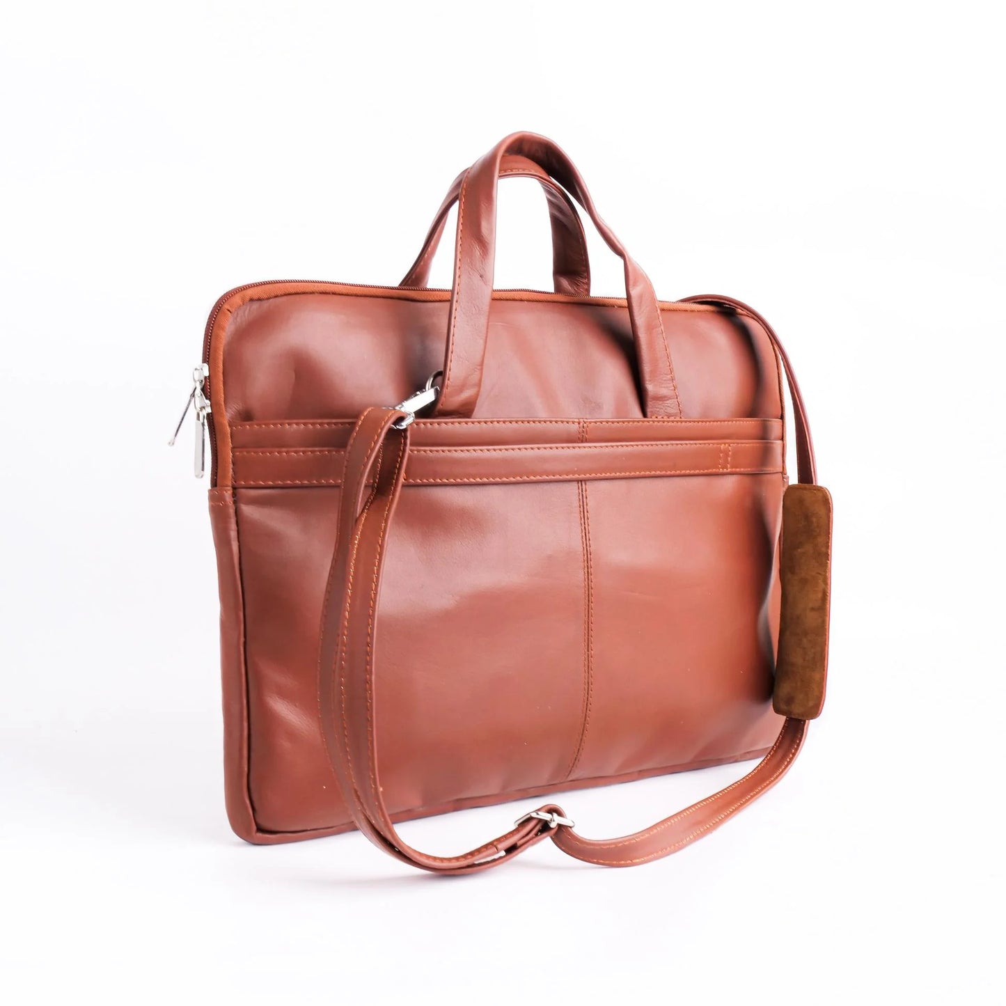Handmade laptop bag Leather laptop bag Briefcase with Shoulder Strap men and women laptop bag
