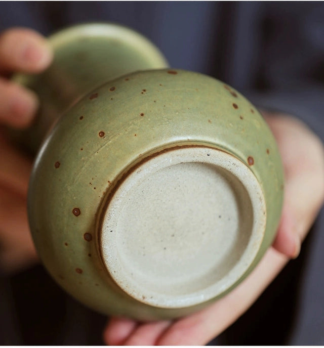 Handmade Ceramic Vase Pink or Green