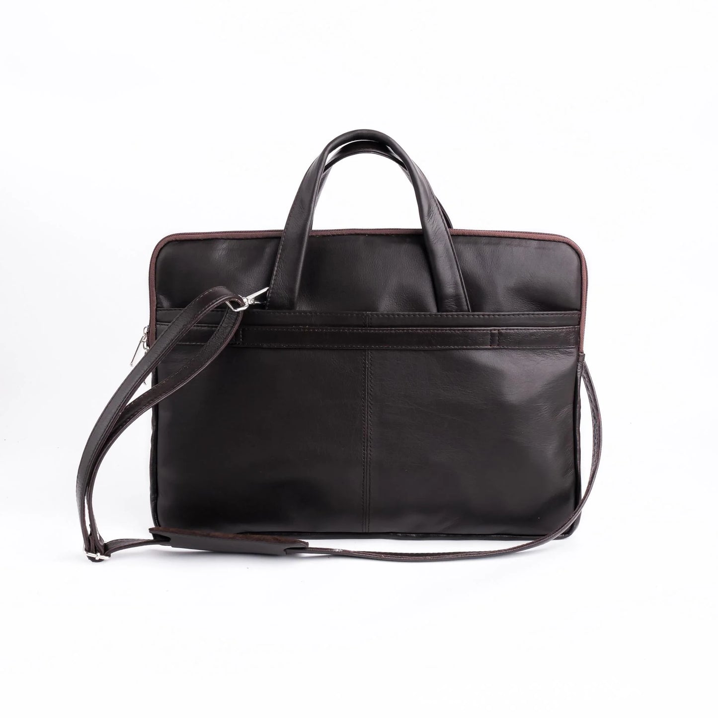 Leather Laptop bag Handmade bag Shoulder laptop bag laptop bag Office laptop bag Men Dark brown laptop bag