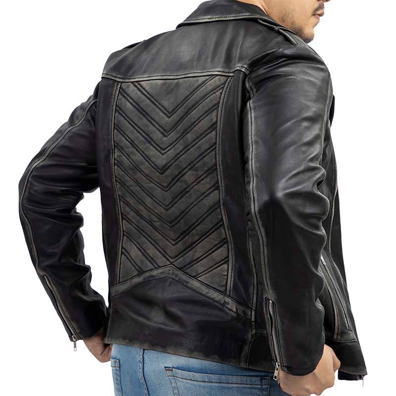 Handmade Jacket Real leather  jacket Men jacket Biker Leather Jacket Black leather jacket Motorcycle Jacket for Men