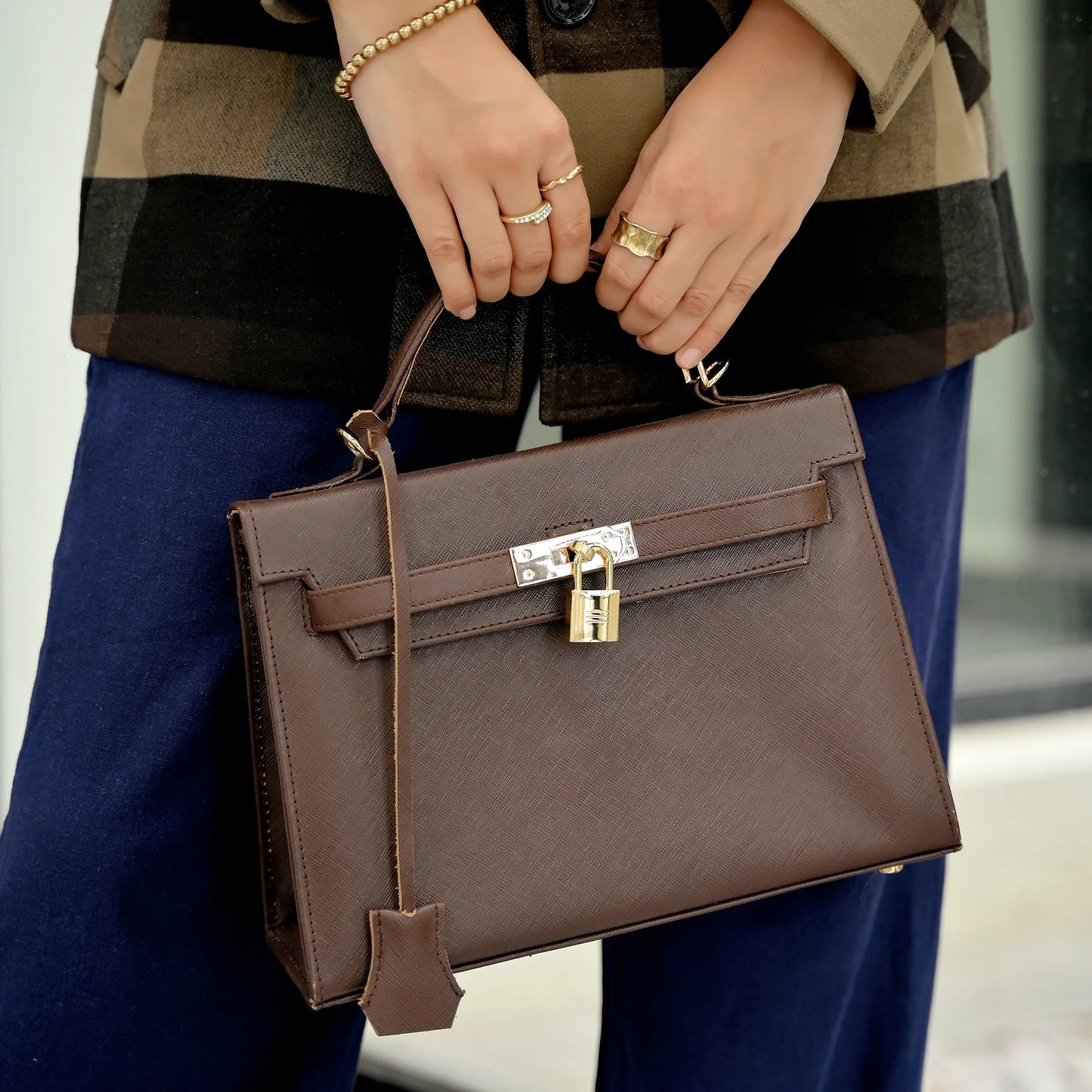 Handmade handbag Women Top Handle Leather Bag Handbag with Shoulder Strap Ladies bag