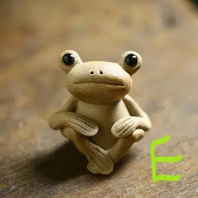 Handmade Frog Ceramic Tea Pet